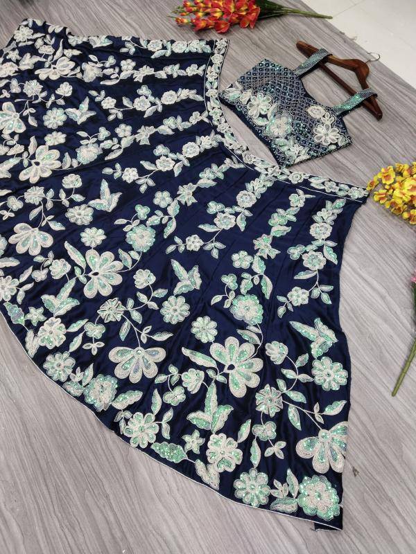 Premium Kasturi Silk Georgette HC 1017  Indian lehenga choli supplier